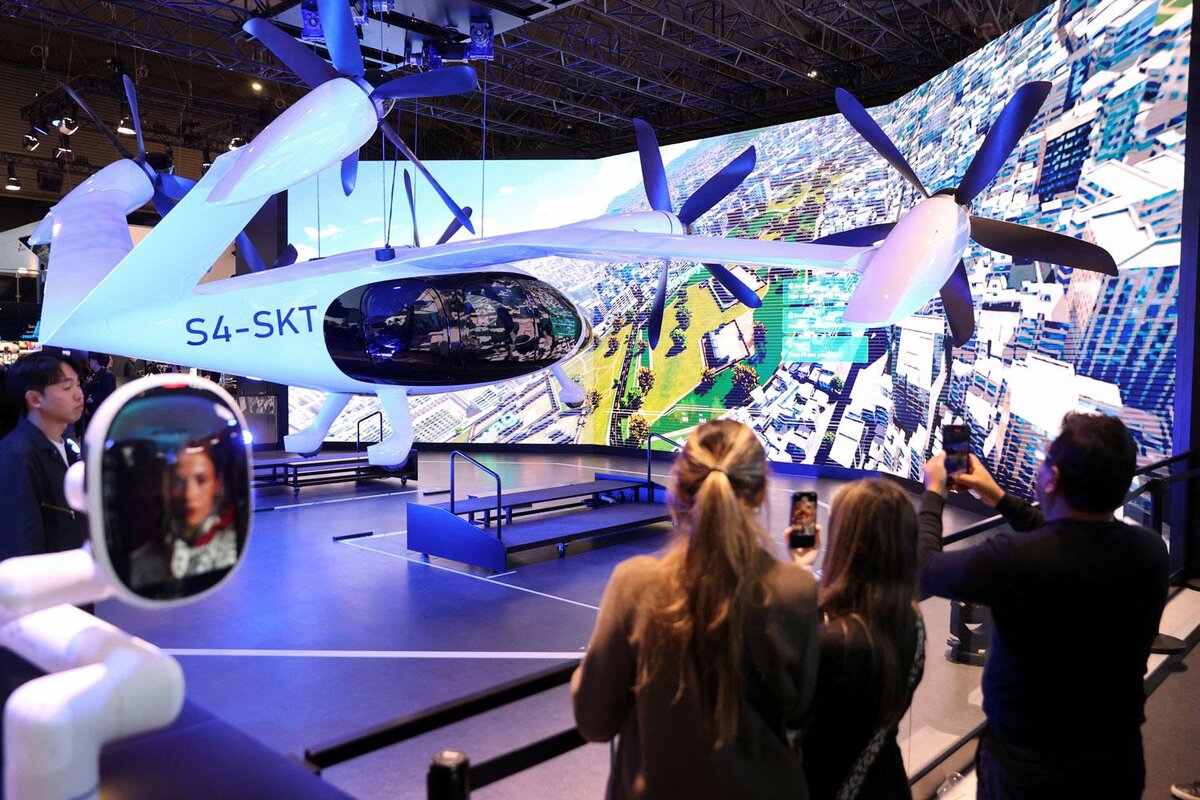 Bruna Casas / REUTERS📷Прототип электрического конвертоплана Joby и SK Telecom
