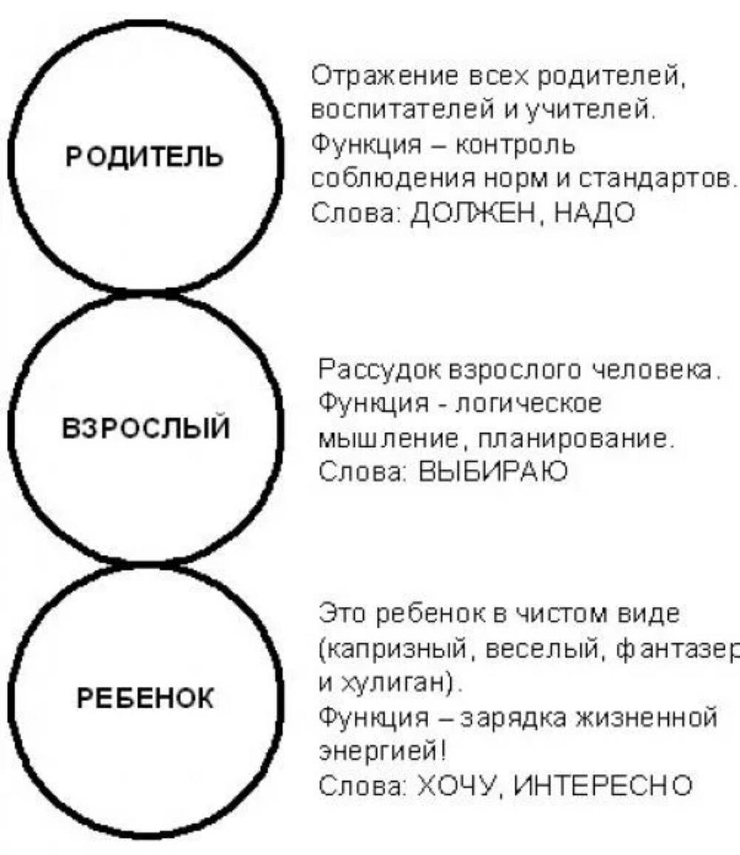 Концепция берна ребенок родитель взрослый. Берн эго состояния личности.