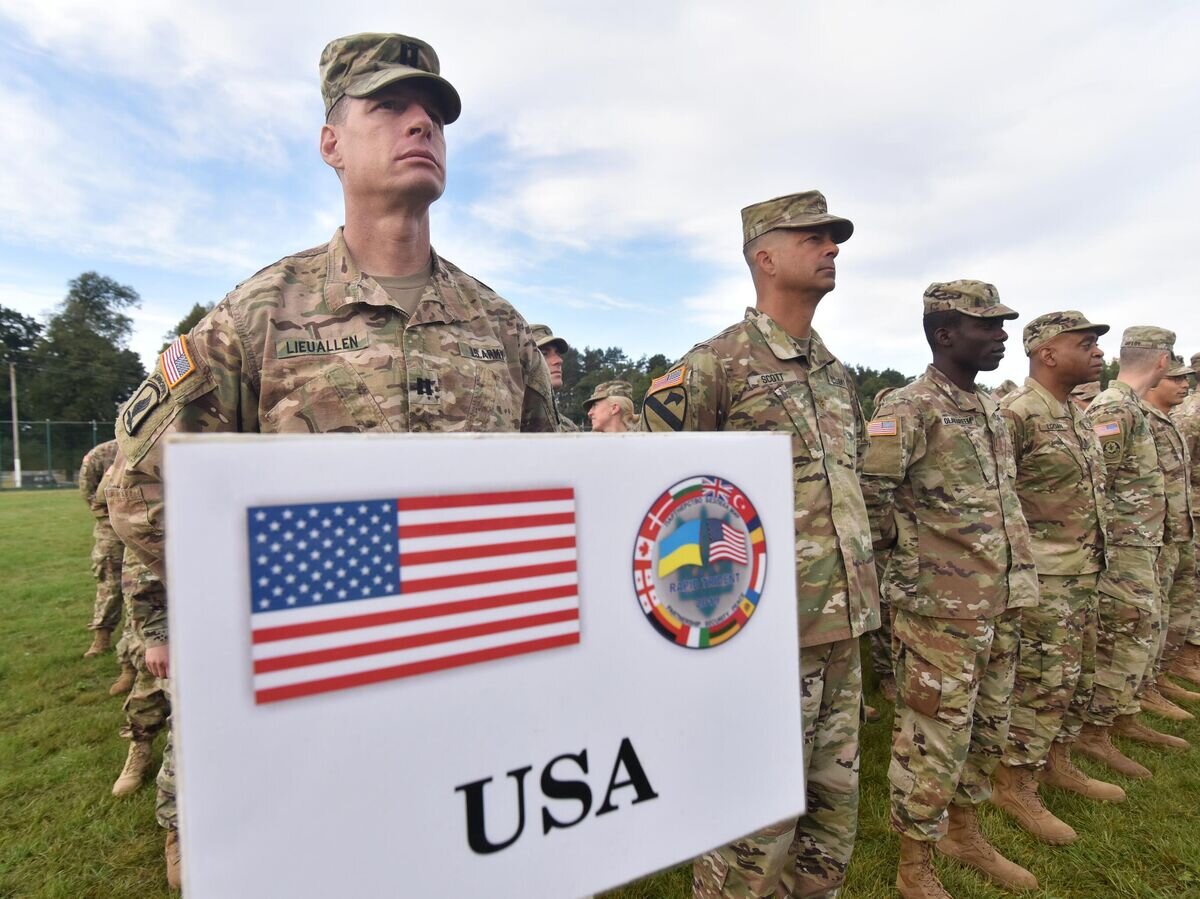    Военнослужащие армии США во время учения Rapid Trident-2019 во Львовской области© РИА Новости / Стрингер