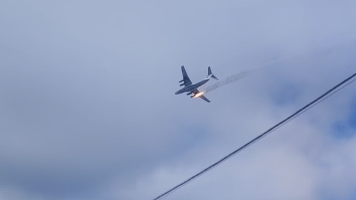    В Ивановском районе упал самолет Ил-76. Подробности