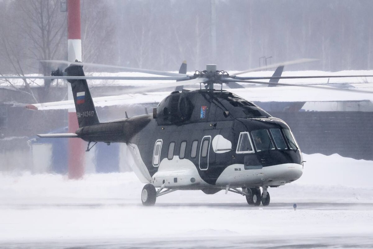 Современный многоцелевой вертолёт Ми-38. 