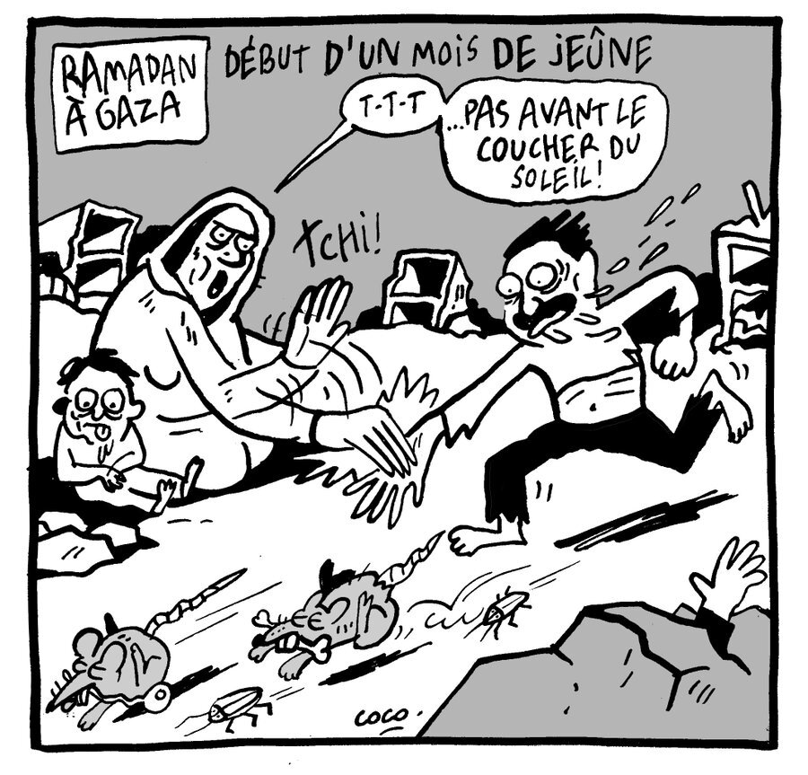 Карикатура в газете Liberation