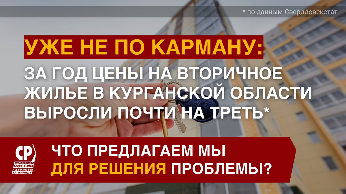 ❗УЖЕ НЕ ПО КАРМАНУ: ЗА ГОД ЦЕНЫ НА ЖИЛЬЕ В КУРГАНСКОЙ ОБЛАСТИ ВЫРОСЛИ ПОЧТИ  НА ТРЕТЬ | СПРАВЕДЛИВАЯ РОССИЯ В КУРГАНЕ | Дзен