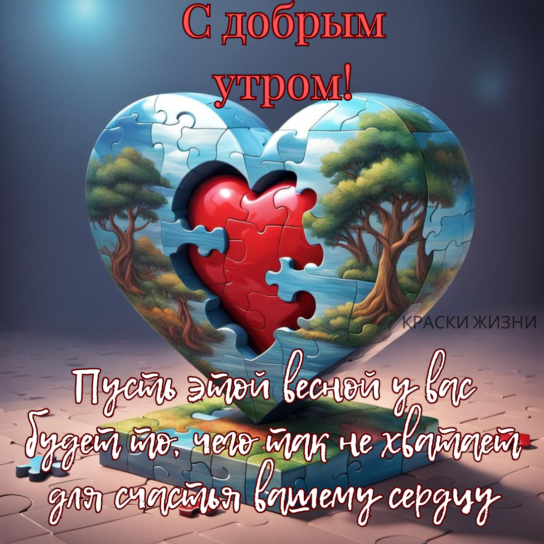 Открытки доброе утро с сердечком