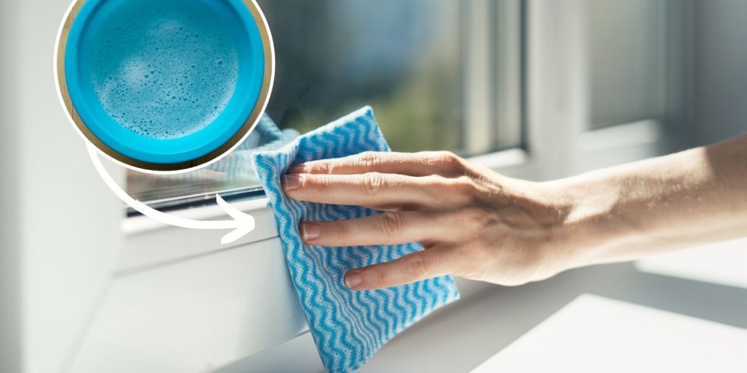 Чем почистить пожелтевшие оконные рамы? Достаточно 4 ингредиентов, распылителя и мягкой ткани