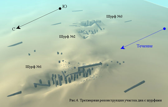 Трехмерная реконструкция участка дна. Источник изображения: vnovdive.ru