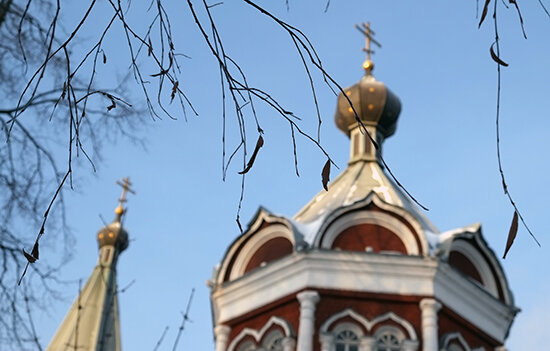 Скорбященский храм в начале весны. Фото Юлии Мясниковой