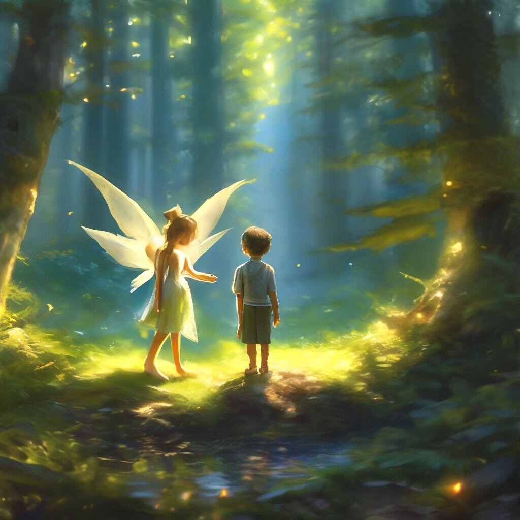 Фея и мальчик Петя.