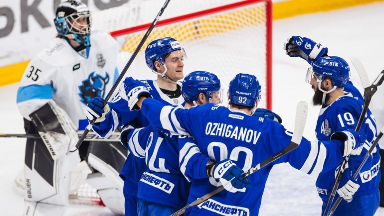    Московское «Динамо» последним вышло в 1/4 финала плей-офф КХЛ.ХК «Динамо» Москва