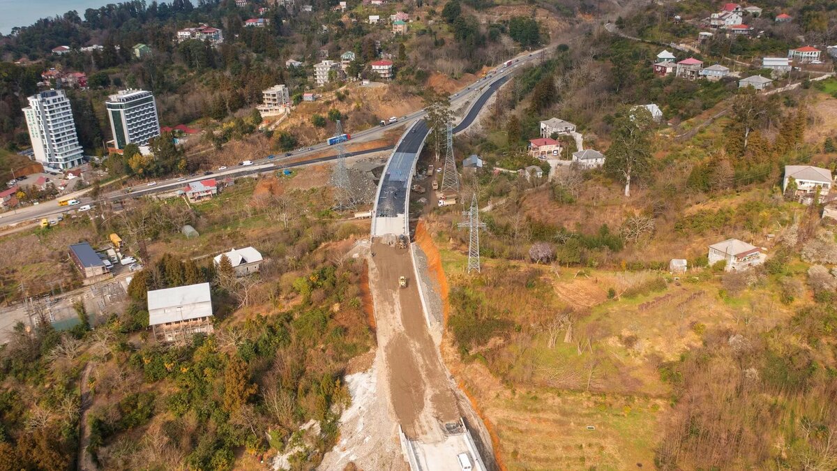 Строительство дороги в объезд Батуми © Courtesy of Roads Department of Georgia
