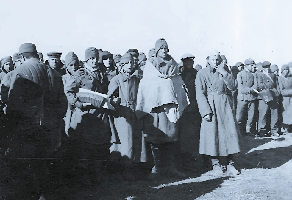 Пленные советские солдаты, 1943 г.