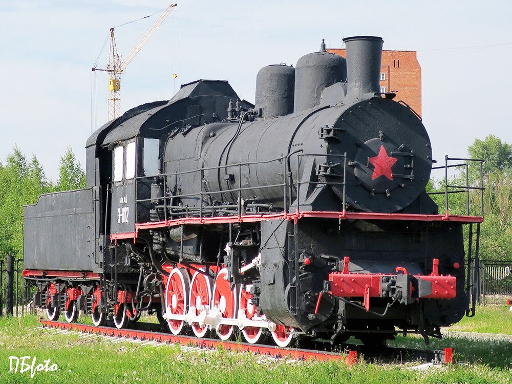 Паровоз Э-1112 в нижегородском музее "Паровозы России". Изготовлен в 1916 г Луганским паровозостроительным заводом.