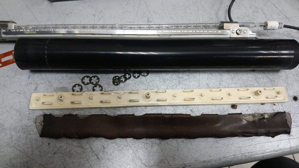 Разобранная печка.