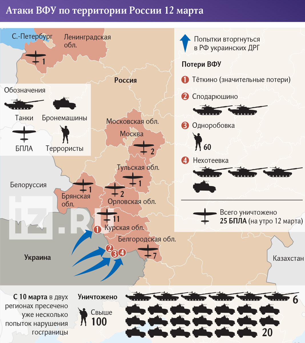 Курская область: что случилось, последние новости на сегодня на границе, с  кем граничит | Известия | Дзен