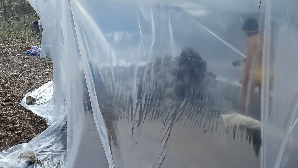 Банька по-чёрному походная