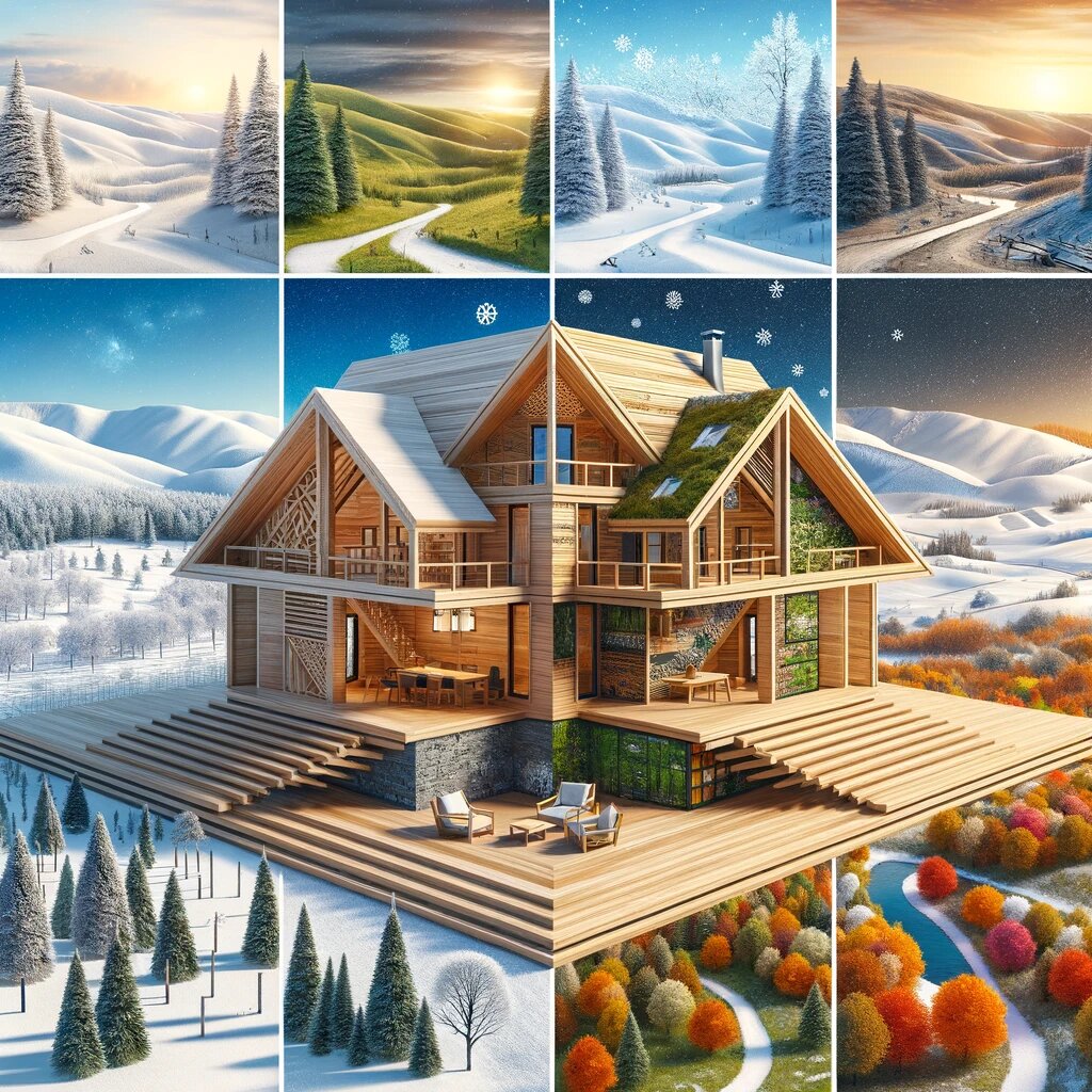 Дом в разных климатических условиях