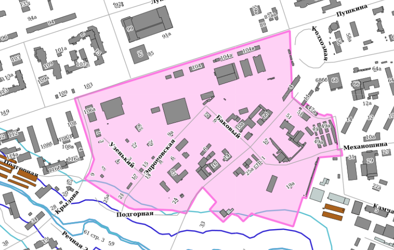    Скрин карты / Публичный портал ИСОГД г. Перми