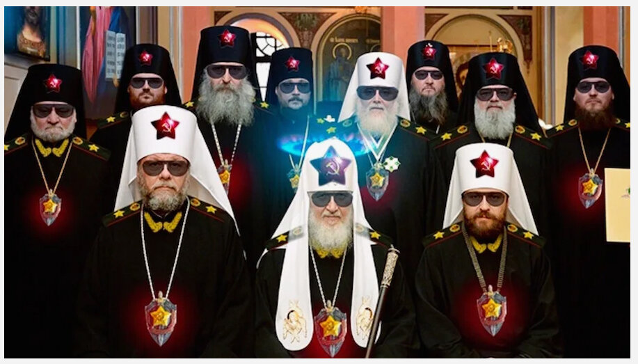 Так представляет духовенство РПЦ и церкви времен СССР религиозно-невежественный  обыватель