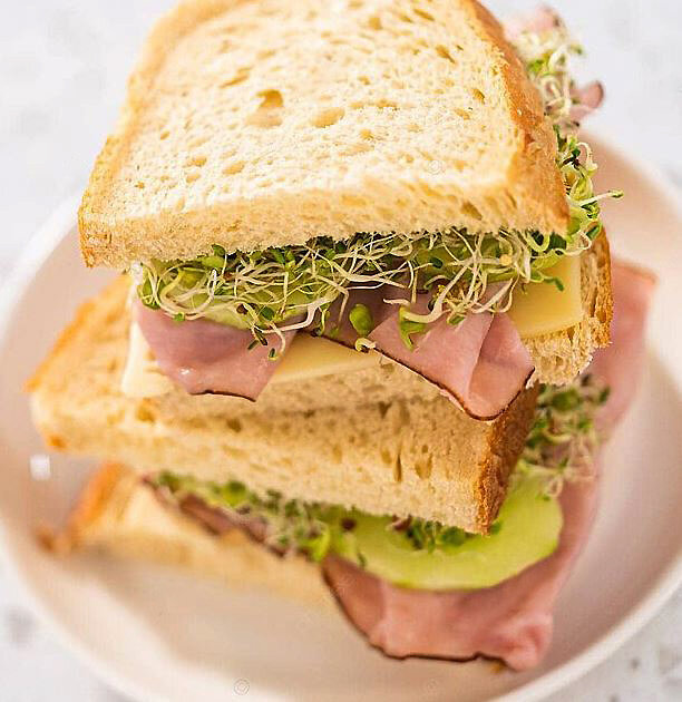 бутерброды с микрозеленью