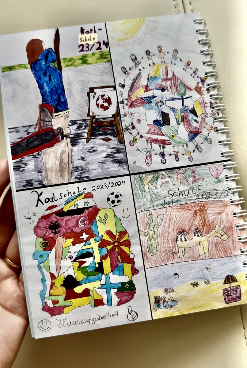 Как выглядит дневник в немецкой школе? 