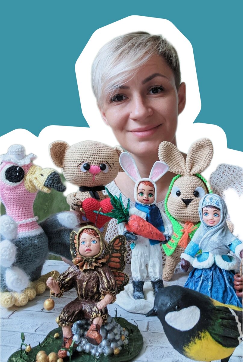 На фото я и мои работы.