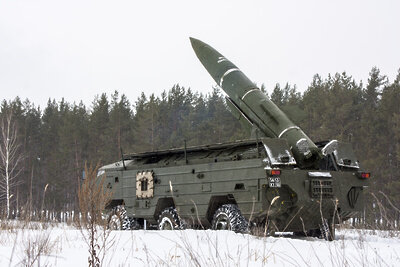    9П129-1М 448-й ракетной бригады в процессе развёртывания. 21 марта 2018 года ©CC BY 4.0 / Mil.ru