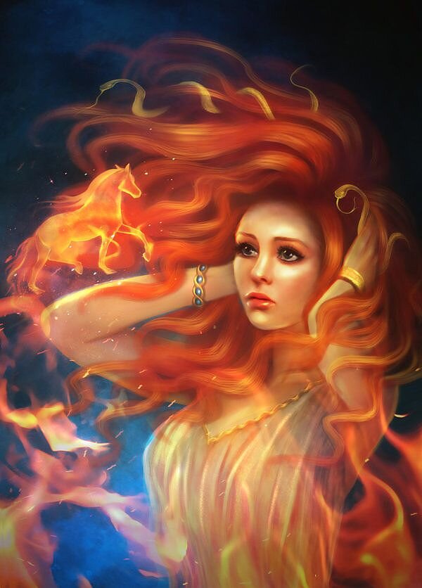 Огневира в обличии человека 