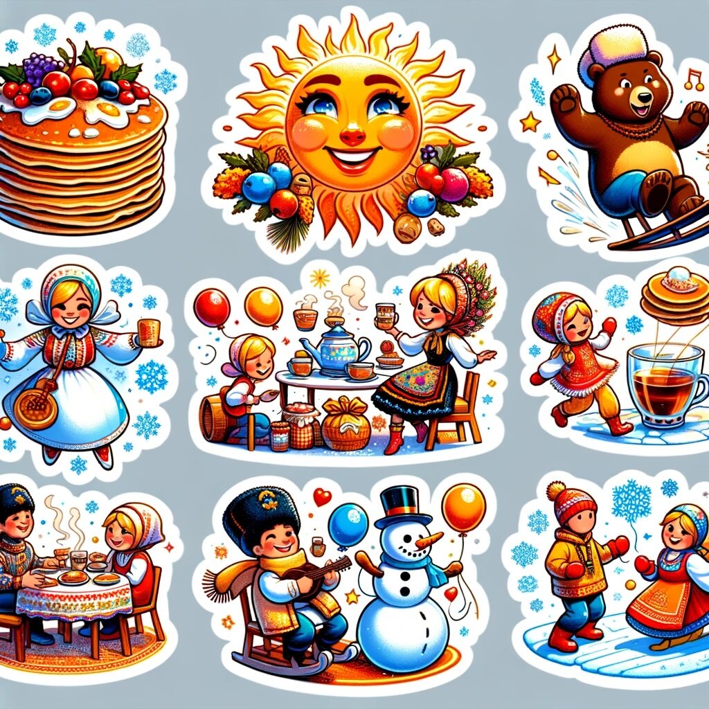 Масленица — это не только время прощания с зимой и встречи весны, но и отличный повод для теплых общений, вкусной еды и, конечно же, веселых сообщений! Что может быть лучше, чем поделиться праздничным настроением с друзьями и близкими с помощью оригинальных стикеров? Предлагаем вашему вниманию подборку стикеров к Масленице, которые добавят ваши сообщения вкуса, цвета и юмора.  А скачать можно по ссылке https://t.me/addstickers/Blin_i_maslo