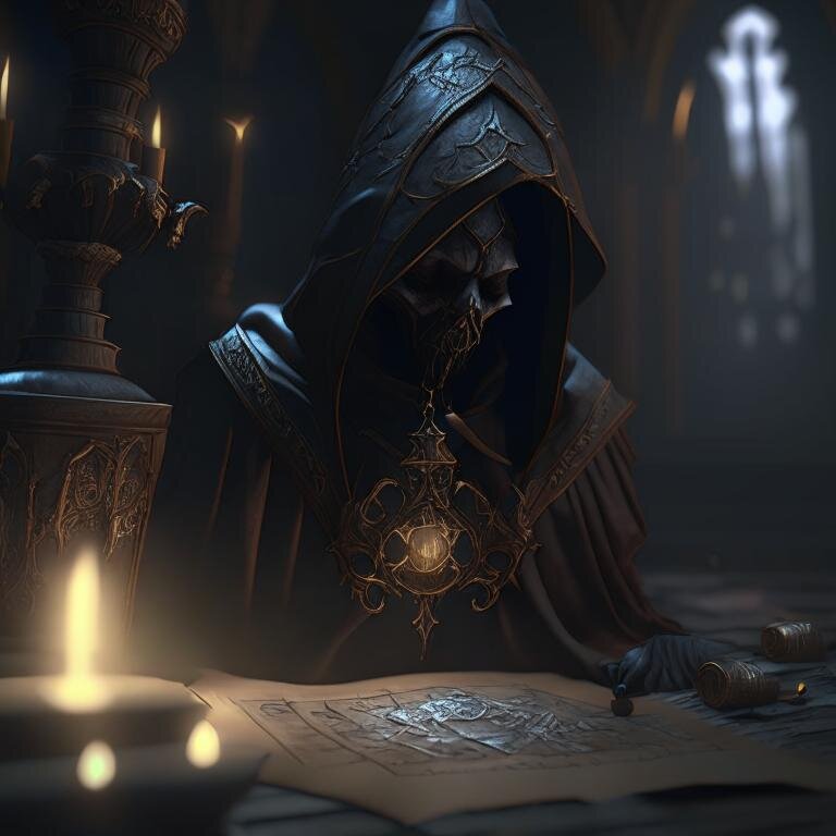 В пустынной затерянной древнем городе жил вор по имени Алистер, чья жажда приключений привела его к загадочной карте. В поисках сокровищ грабитель пробрался в древнюю гробницу, где выпустил духа темного жреца. Битва за душу Алистера завершилась его жертвой перед могущественной силой, оставив на нем проклятие тени и грехов.