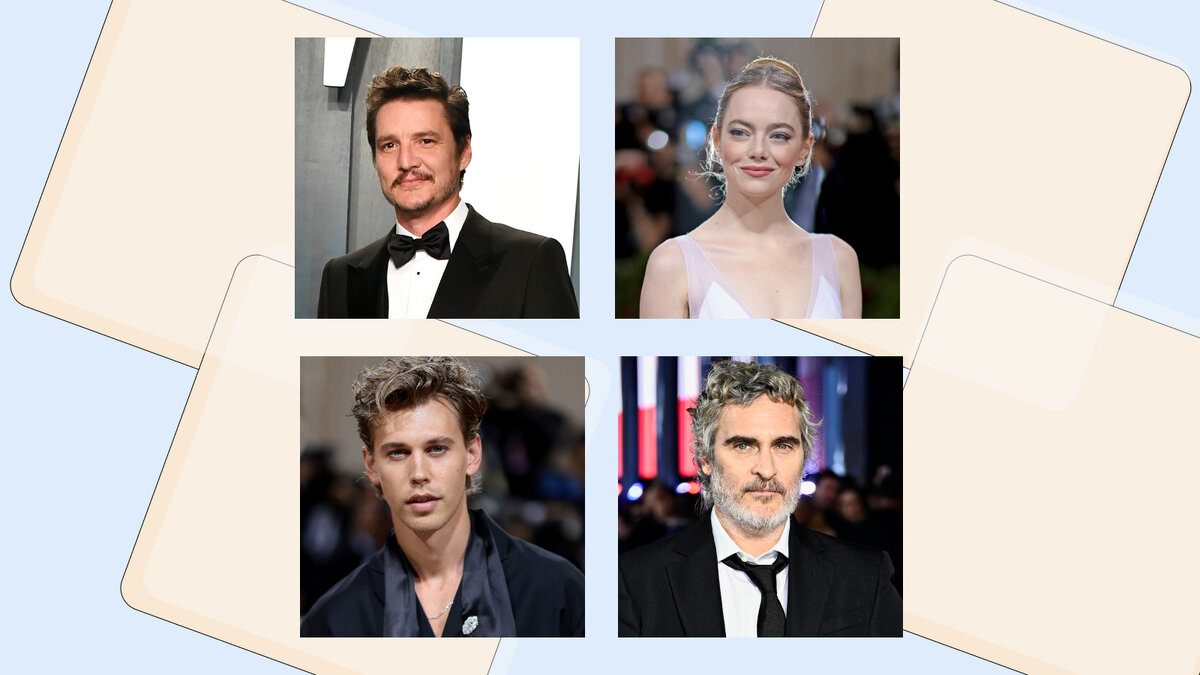 Frazer Harrison / Dimitrios Kambouris / Gareth Cattermole / Getty Images📷Педро Паскаль, Эмма Стоун, Остин Батлер, Хоакин Феникс