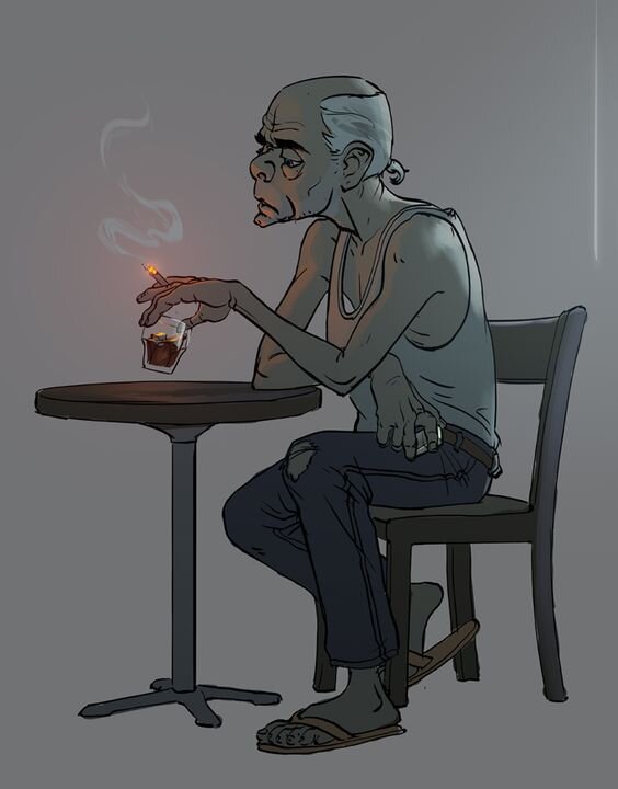 алкаш под моим окном в пять утра