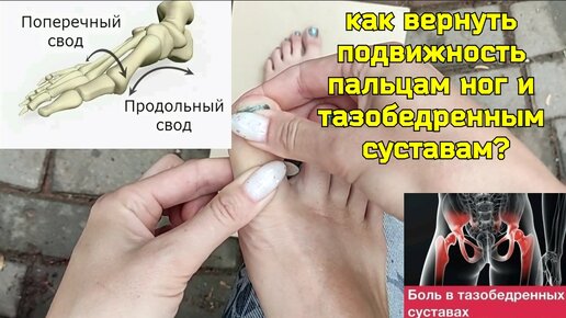 Как пальцы ног дают жизнь тазобедренным суставам? Почему нужны специальные упражнения?