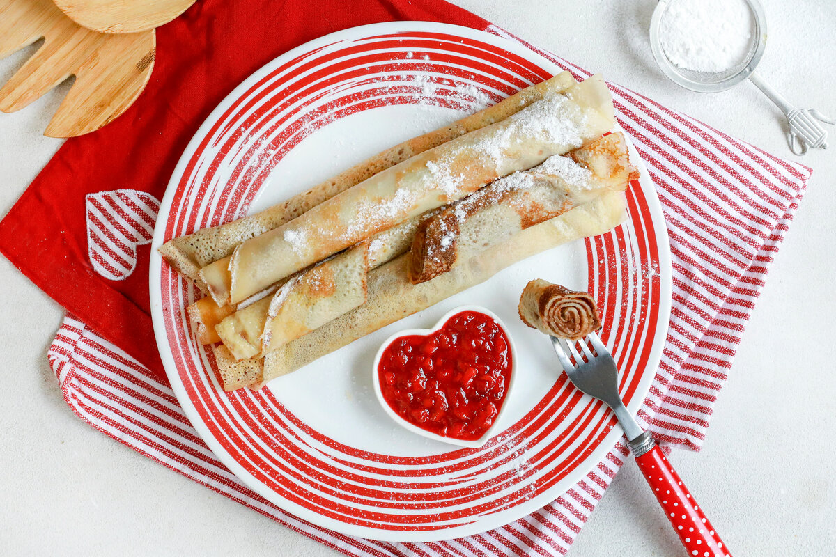 Блинчики с начинкой из шоколадного маскарпоне