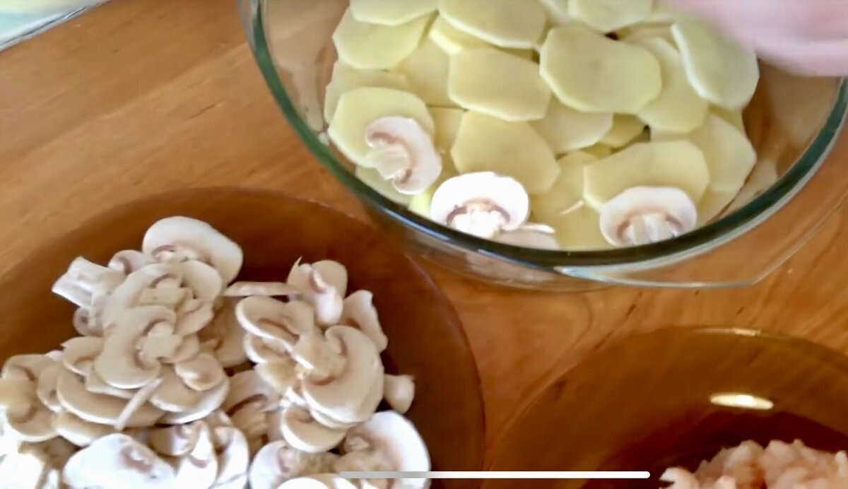 Картошка и шампиньоны 