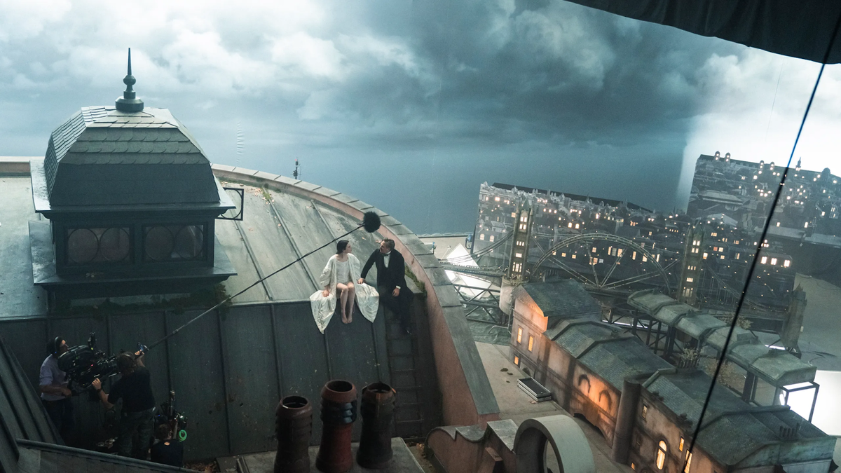 кадр со съемок фильма «Бедные-несчастные» / Poor Things, 2023, Film4