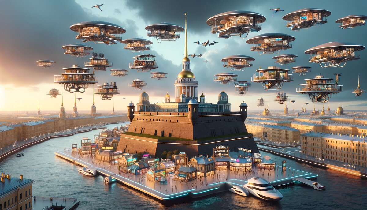 Инфраструктура будущего в современных ЖК | Изображение сгенерировано DALL-E от OpenAI