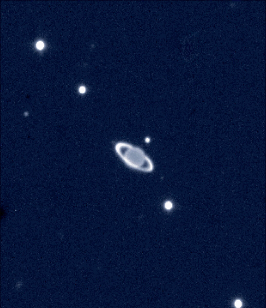 ESO / Getty Images📷Изображение Урана и нескольких его спутников в ближнем инфракрасном диапазоне, полученное Европейской южной обсерваторией (ESO) 19 ноября 2002 года