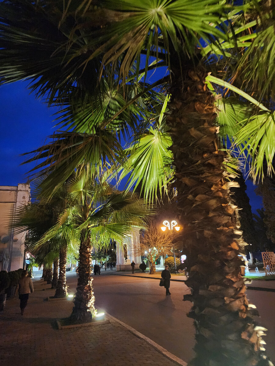 вечерняя набережная в Сухуме 