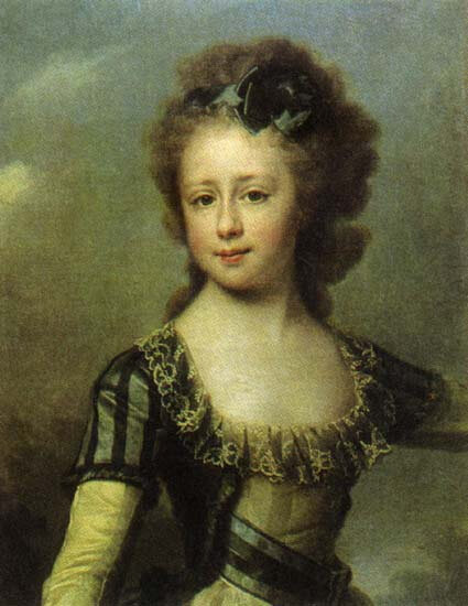 Портрет великой княжны Марии Павловны в детстве 1790-е гг. Художник Дмитрий Григорьевич Левицкий (1735 – 1822). ГМЗ «Павловск»