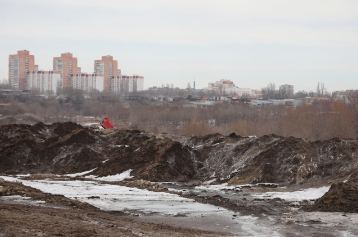    В Воронеже начали вывозить снег с парковки у Северного моста