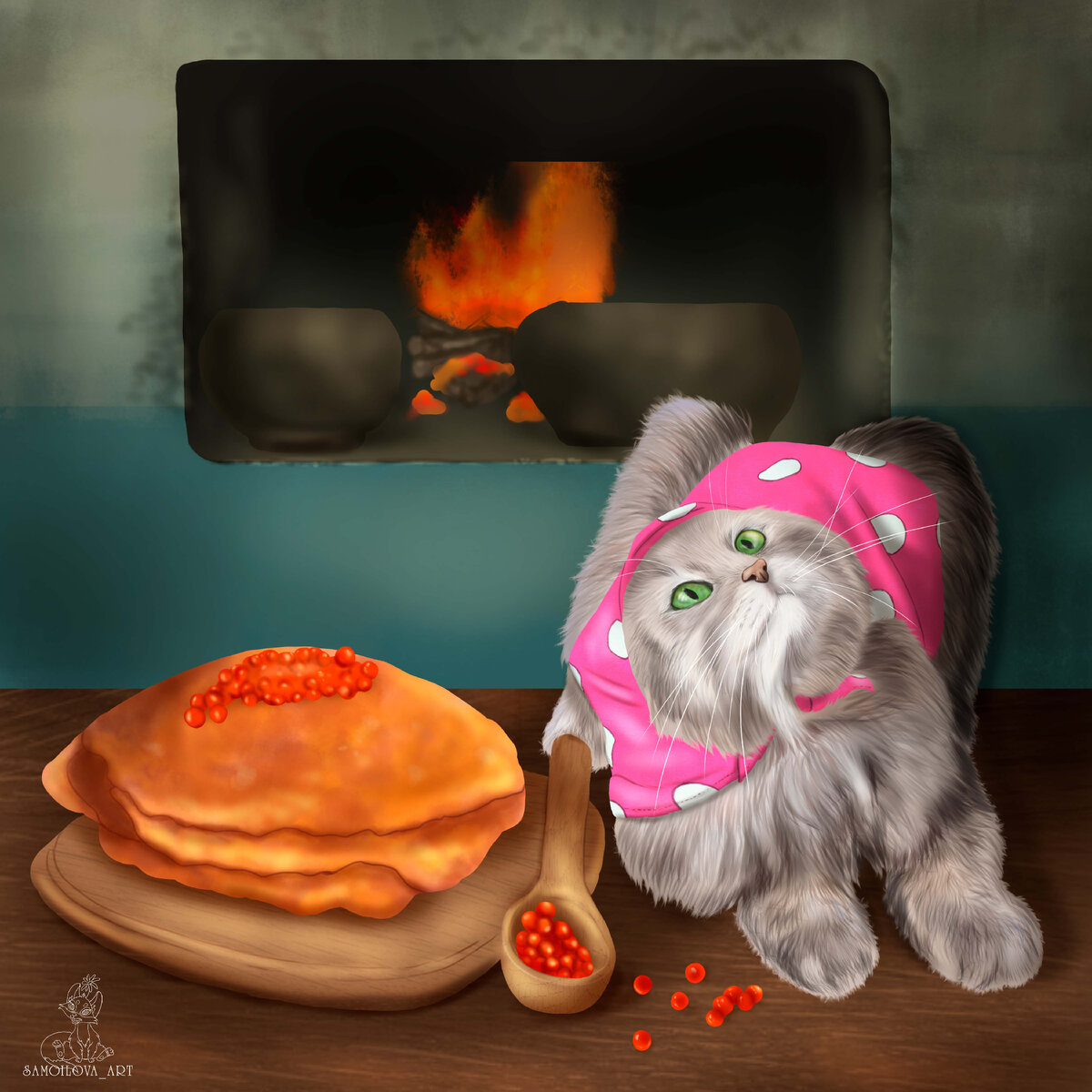 Моя кисуля, для "Битвы художников"