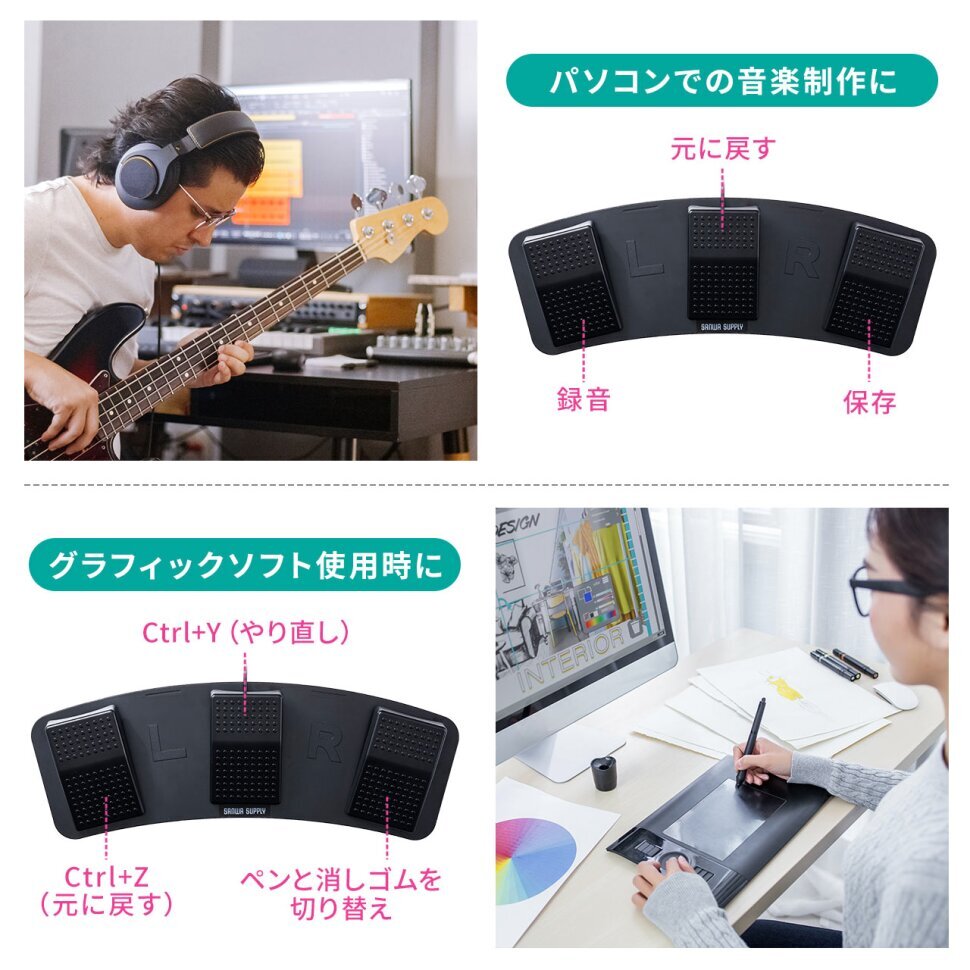 Где тут газ? Где тормоз? Их здесь нет. Но есть новый гаджет из Японии, который сделает работу на компьютере удобнее. Называется модель 400-MA179. И её назначение — научить тебя печатать при помощи ног.-4