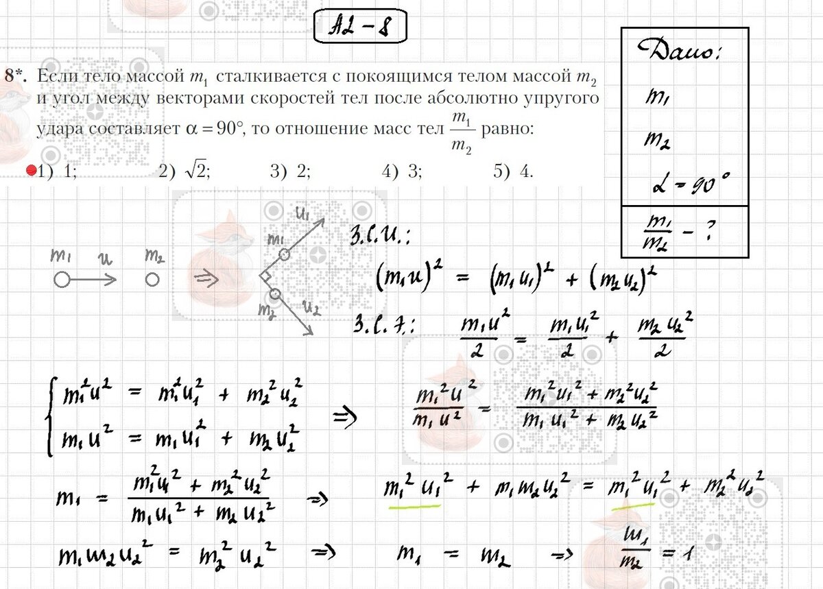 6. Импульс тела. Закон сохранения импульса (С.Н. Капельян). | Лисёнок_Как  решить? | Дзен