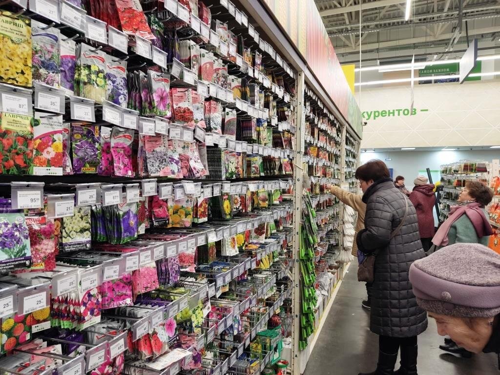 В квадратных пакетах: Меня лично удивили семена цветов в таких ...