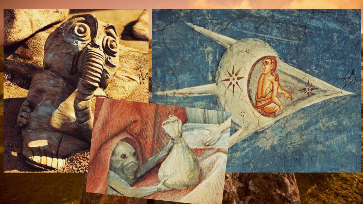 Фреска Дечаны. Древняя статуэтка.