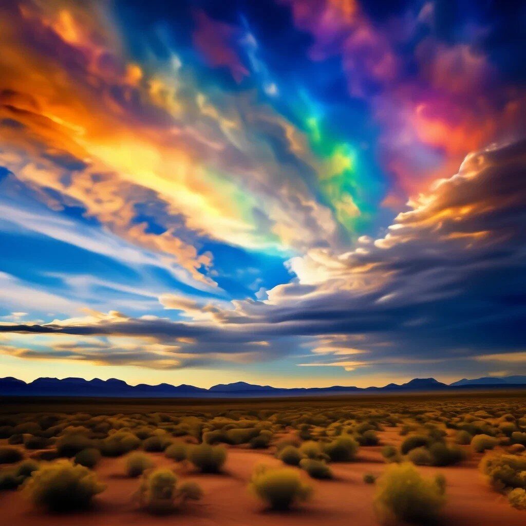 Северное сияние в пустыне