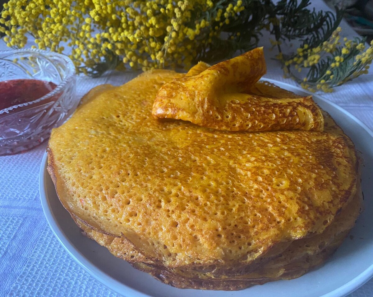 Блины из тыквы. Фото автора