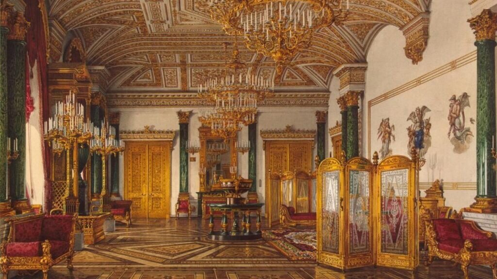 Малахитовая гостиная. К. Ухтомский (1865)
