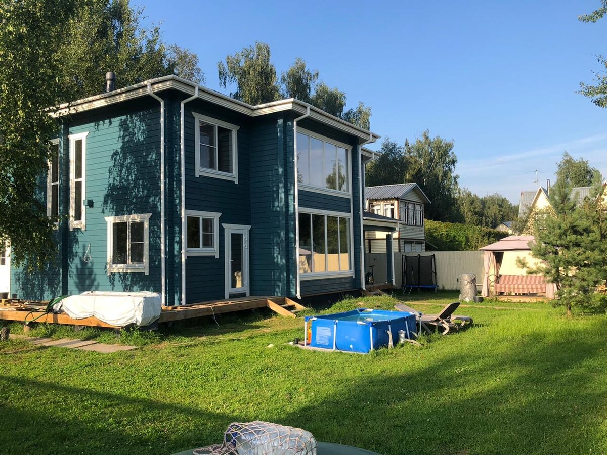 Как выбрать цвет для фасада деревянного дома? 🏡 Масло Osmo Landhausfarbe в цвете 2501 (Морская волна)