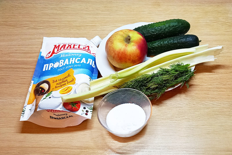 Необходимые продукты для приготовления салата